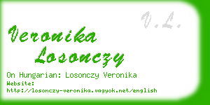 veronika losonczy business card